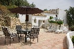 The rear terrace